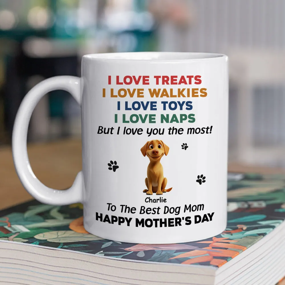Custom Dog Dad Mug – “We Love You the Most!” Funny Father's Day Gift for Pet Lovers, White Ceramic Cup - Image 7