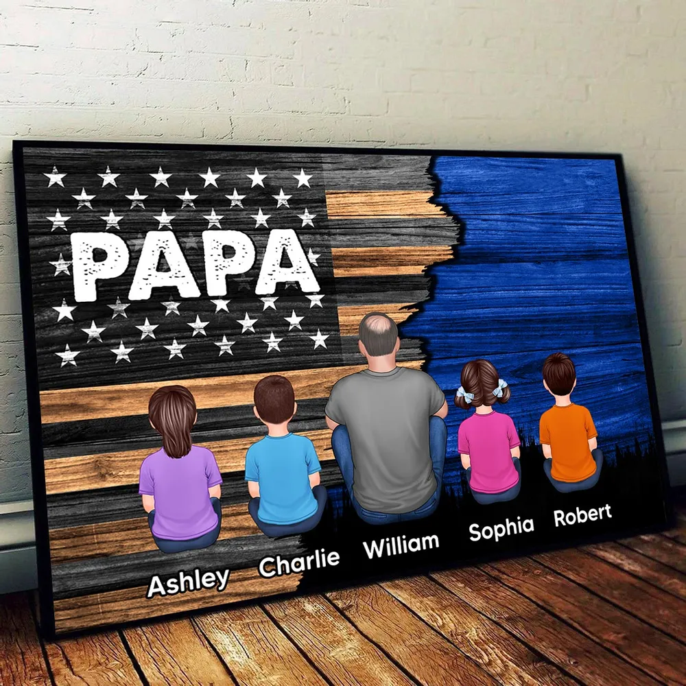 To Dad with Love – Custom Poster with Kids’ Names – Thoughtful Father’s Day Gift from the Family - Image 10
