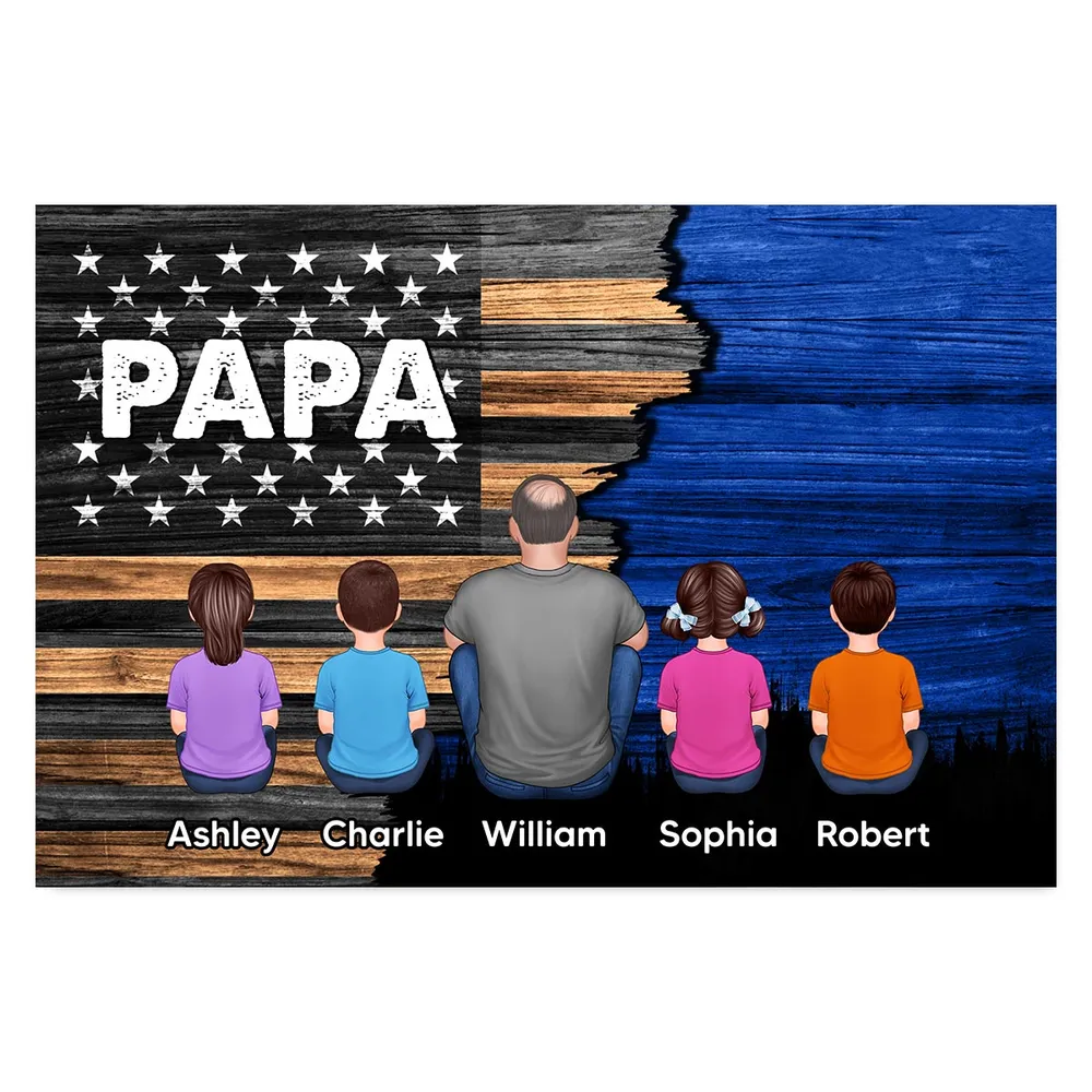 To Dad with Love – Custom Poster with Kids’ Names – Thoughtful Father’s Day Gift from the Family - Image 11
