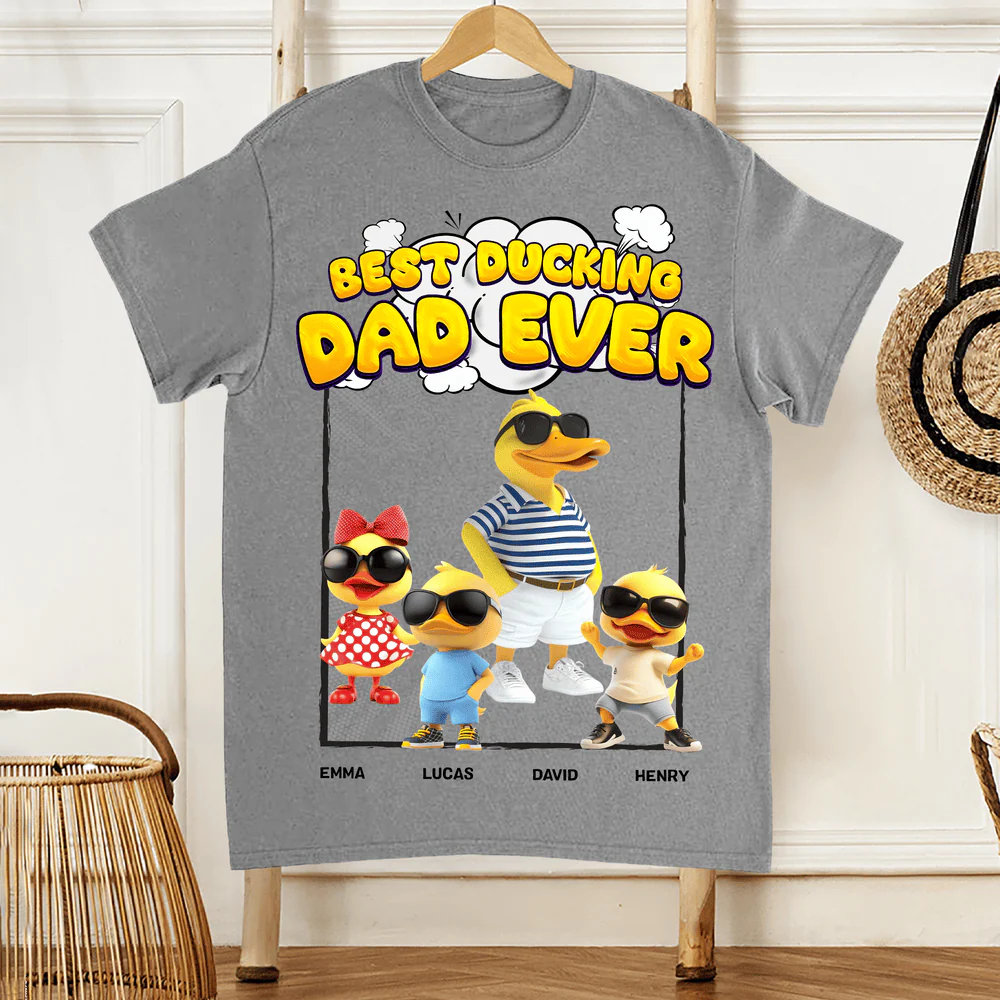 Cool Duck Dad Swag Shirt – Funny Duck Family Classic Tee, Father’s Day Gift for Stylish Dads - Image 2