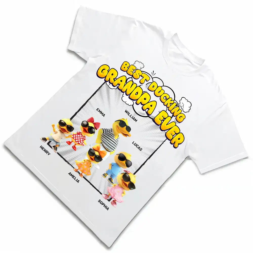 Cool Duck Dad Swag Shirt – Funny Duck Family Classic Tee, Father’s Day Gift for Stylish Dads - Image 3