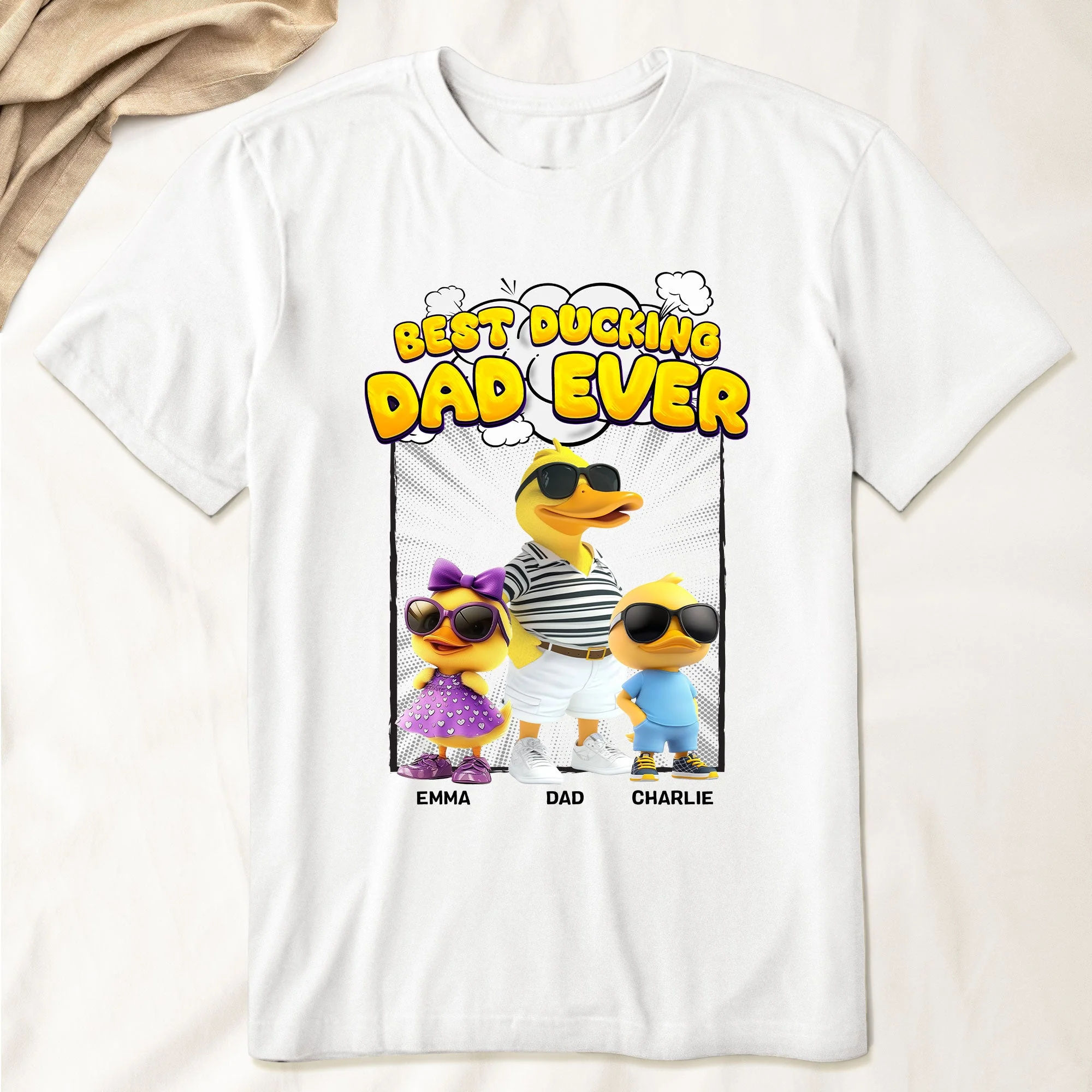 Cool Duck Dad Swag Shirt – Funny Duck Family Classic Tee, Father’s Day Gift for Stylish Dads - Image 4