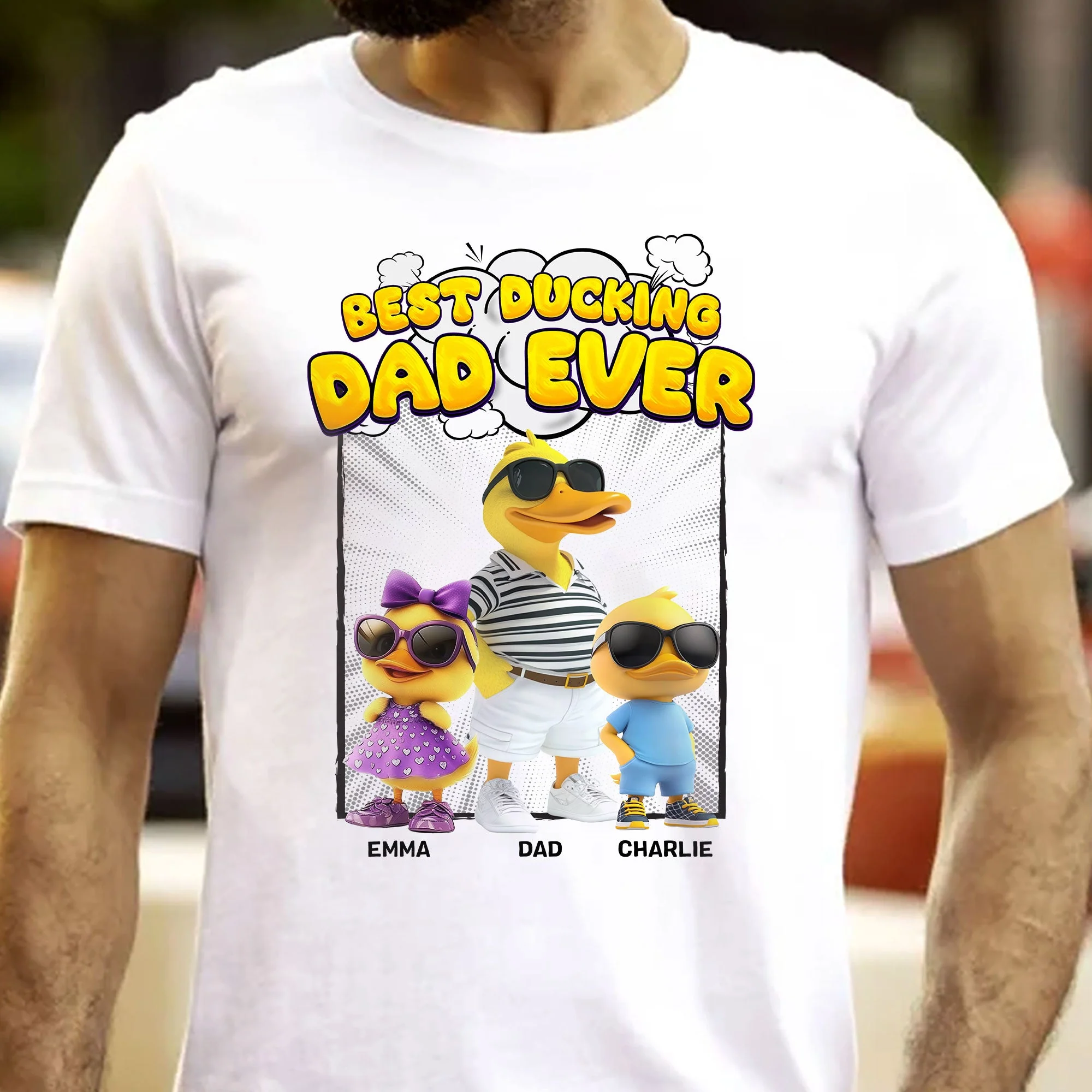 Cool Duck Dad Swag Shirt – Funny Duck Family Classic Tee, Father’s Day Gift for Stylish Dads - Image 5