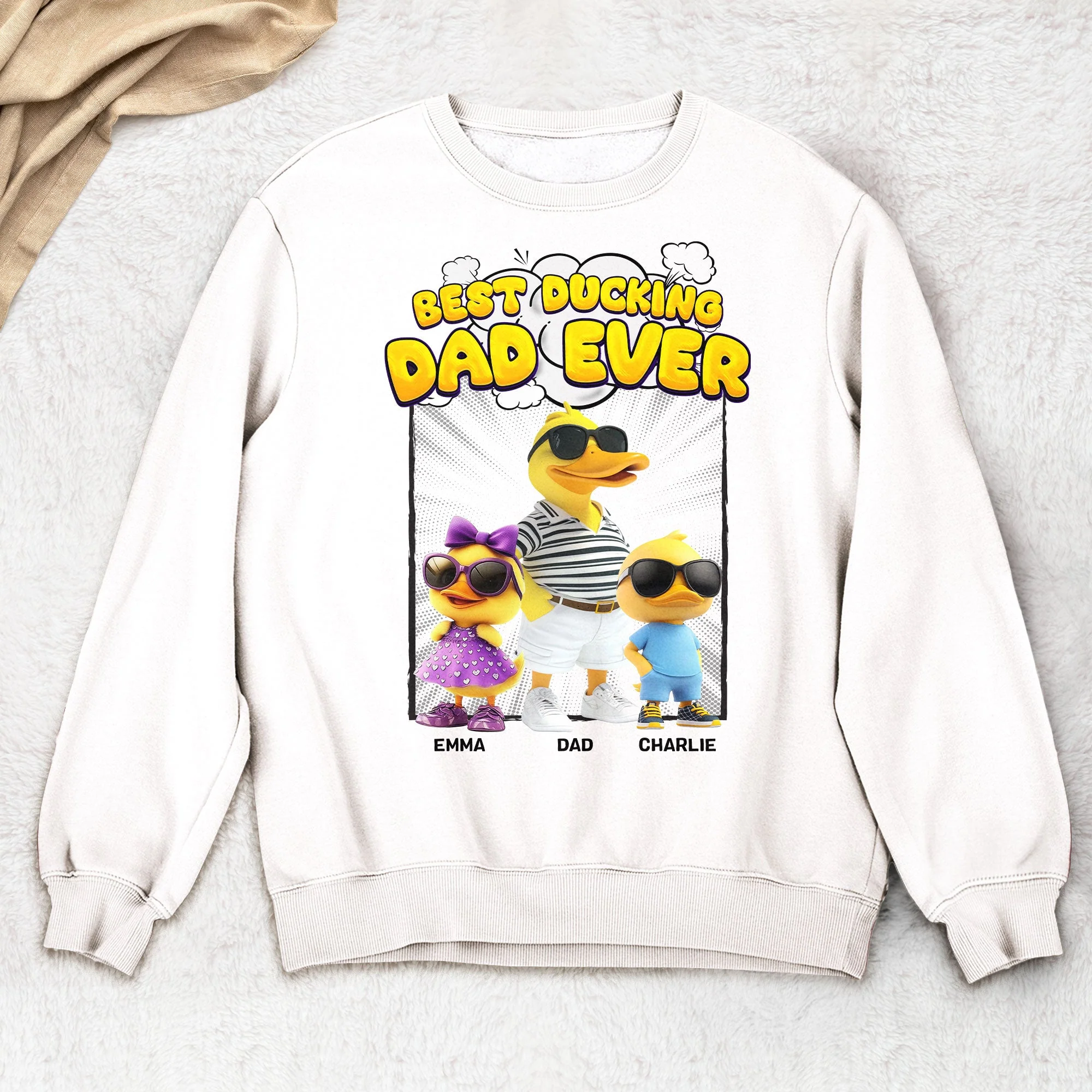 Cool Duck Dad Swag Shirt – Funny Duck Family Classic Tee, Father’s Day Gift for Stylish Dads - Image 6