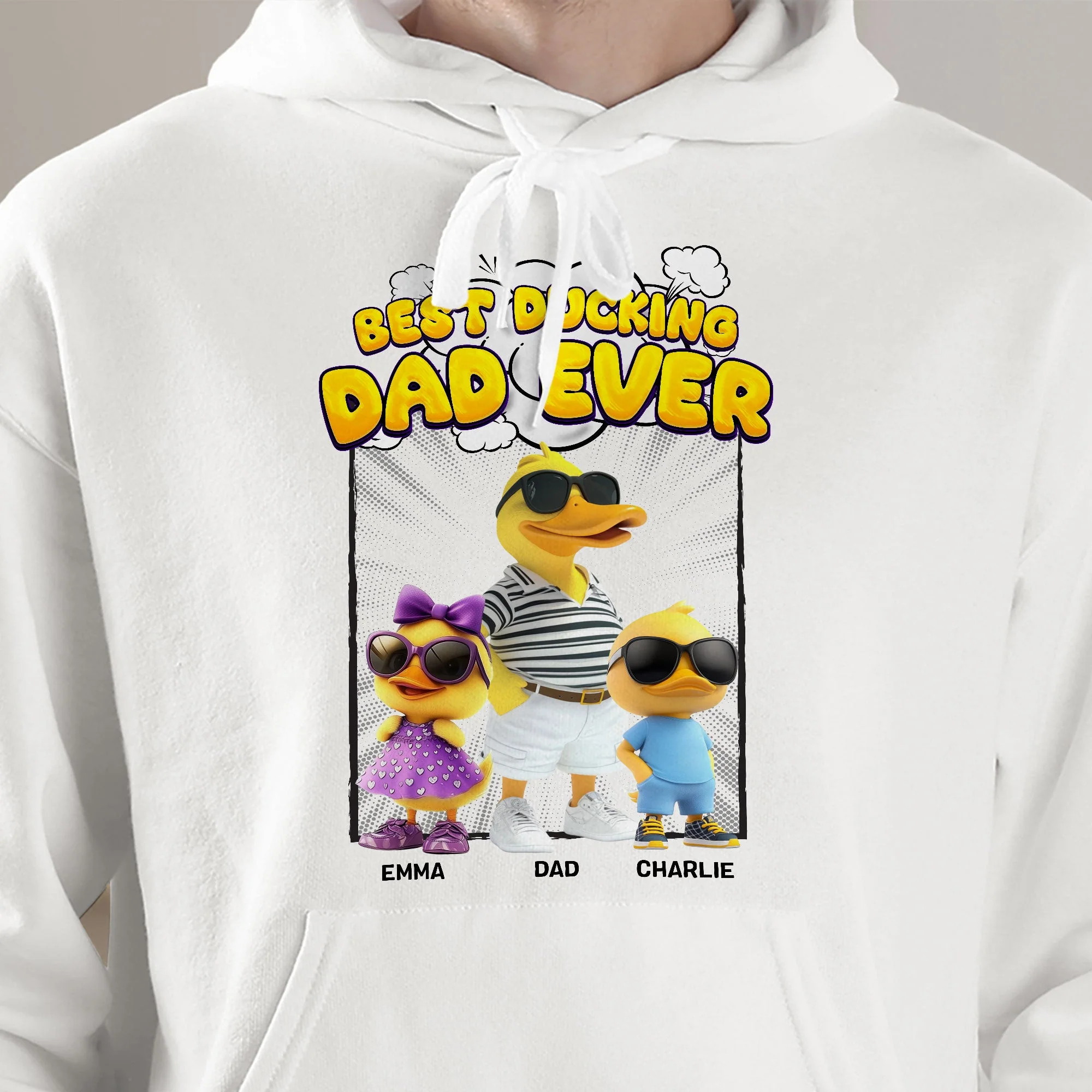 Cool Duck Dad Swag Shirt – Funny Duck Family Classic Tee, Father’s Day Gift for Stylish Dads - Image 8