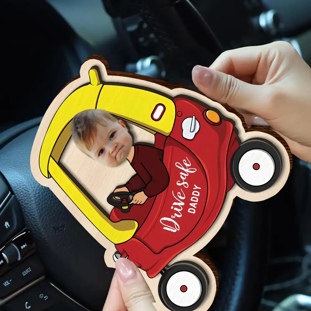 Personalized "Drive Safe" Car Visor Clip – Perfect Father’s Gift with Fun and Heartfelt Custom Design - Image 2