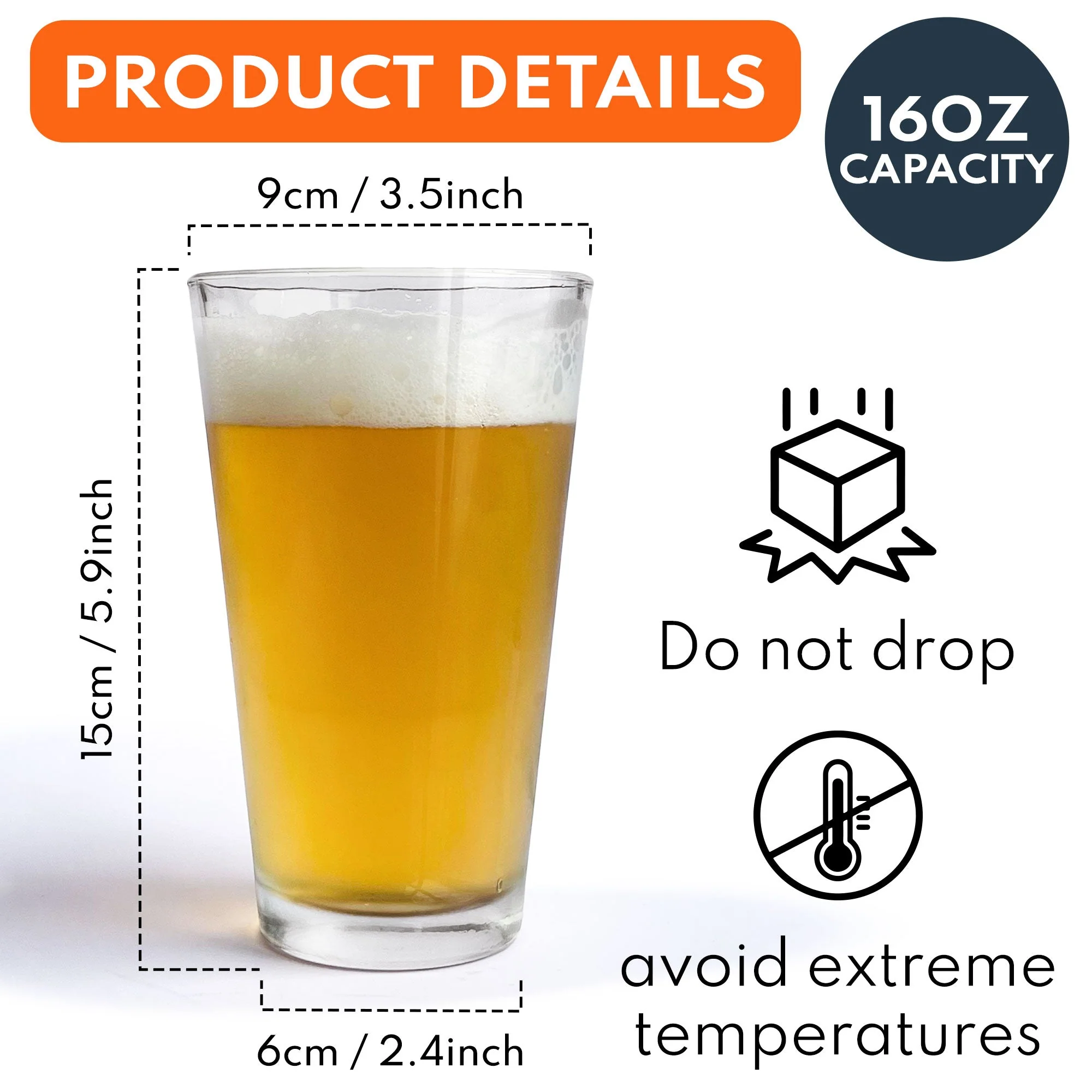 To Dad From the Reasons You Drink – Funny Custom Beer Glass with Kids’ Photos - Image 4