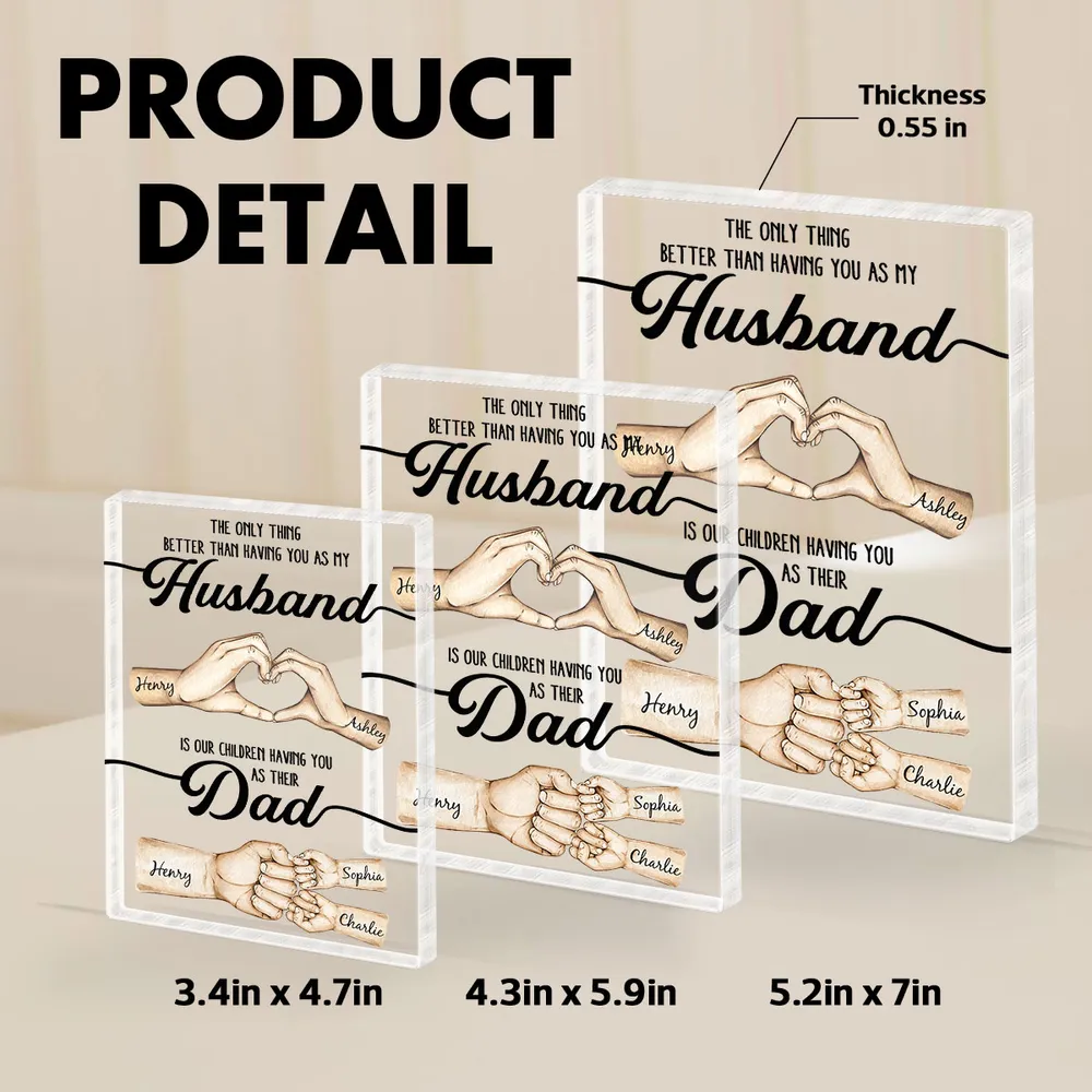 Custom Plaque “Better than having you as my Husband…” – Heartfelt Father’s Day Gift for Wife to Husband - Image 5