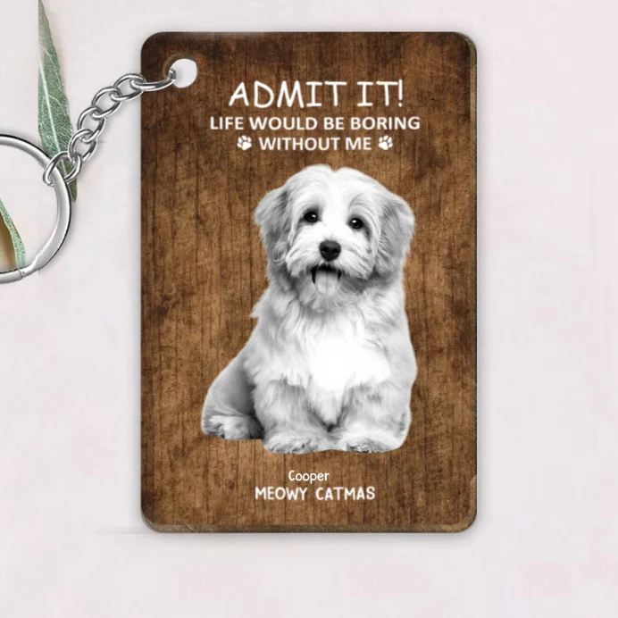 Personalized Beer Glass for Pet Lover Dad – Funny Father's Day Gift from the Dog – Admit Life Would Be Boring Without Me - Image 12
