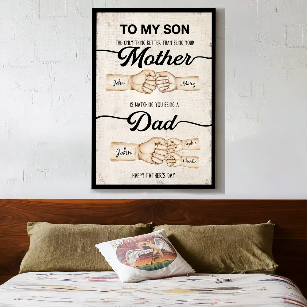Heartfelt Plaque Gift – “Better than being your Father/Mother” – Special Father’s Day Tribute for Son - Image 3