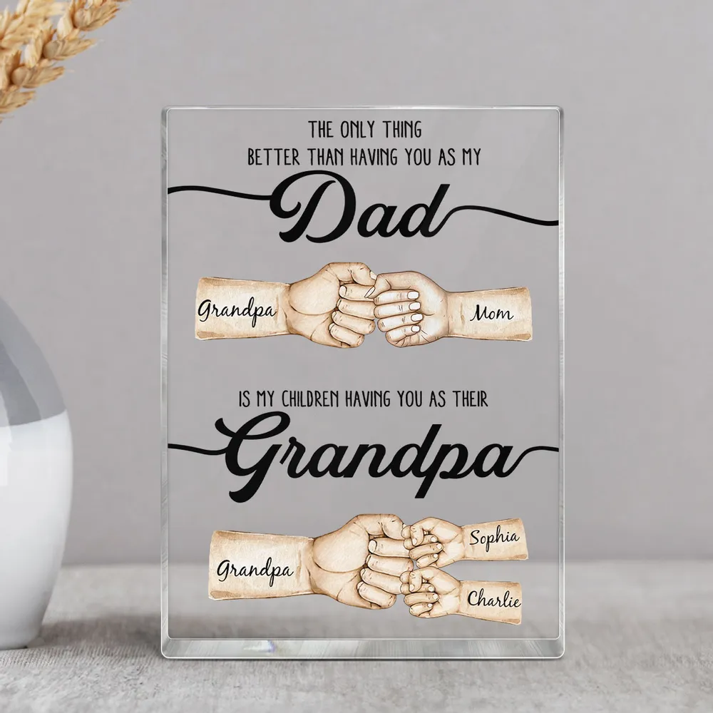 To My Dad - Personalized Plaque – Celebrating Fatherhood & Family Bonds – Thoughtful Father’s Day Gift - Image 11