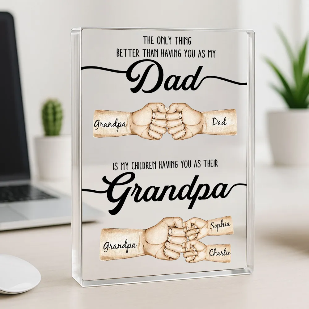To My Dad - Personalized Plaque – Celebrating Fatherhood & Family Bonds – Thoughtful Father’s Day Gift - Image 12