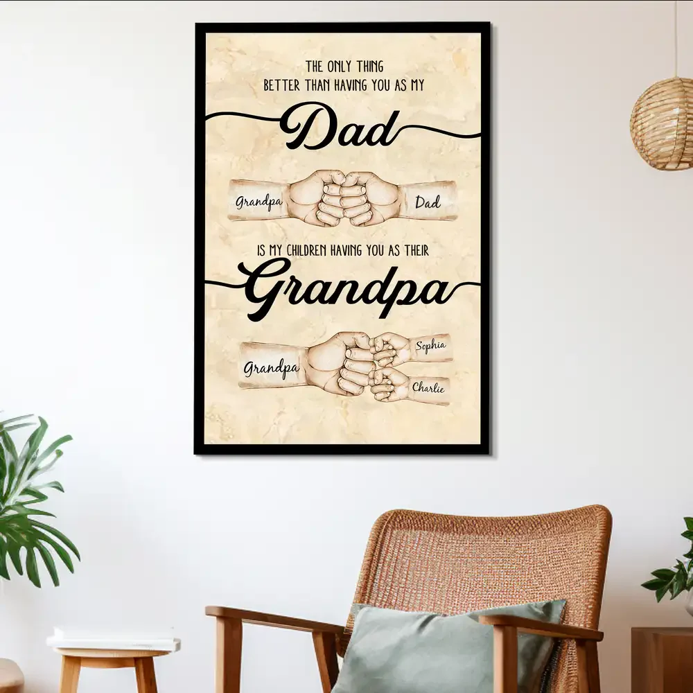 To My Dad - Personalized Plaque – Celebrating Fatherhood & Family Bonds – Thoughtful Father’s Day Gift - Image 4