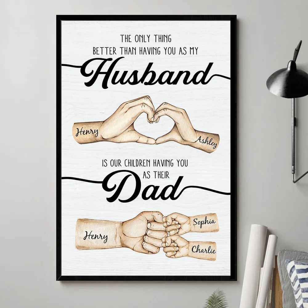 Custom Poster “Better than having you as my Husband” – Heartfelt Father’s Day Gift for Wife to Husband - Image 9