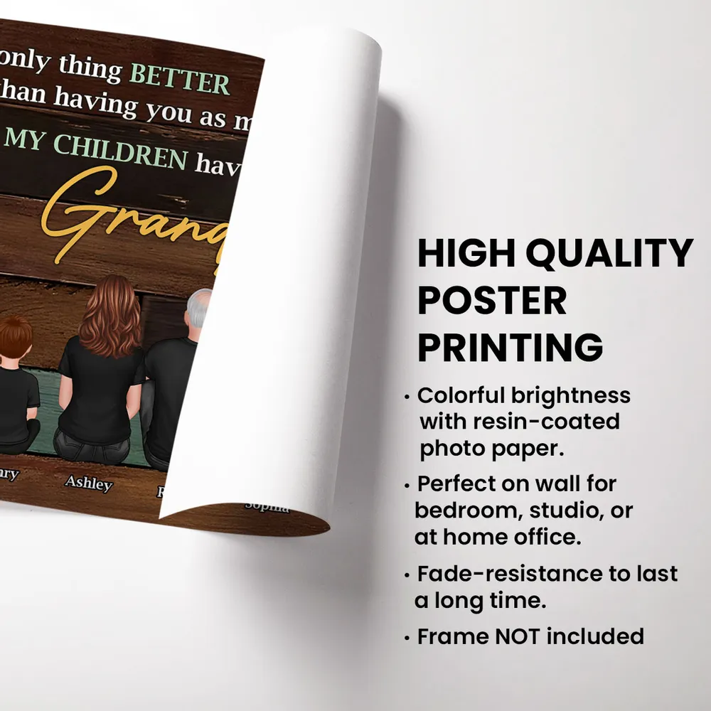 Dad, You’re Our Hero – A Custom Poster to Celebrate Your Role as Both Dad and Grandpa - Image 5