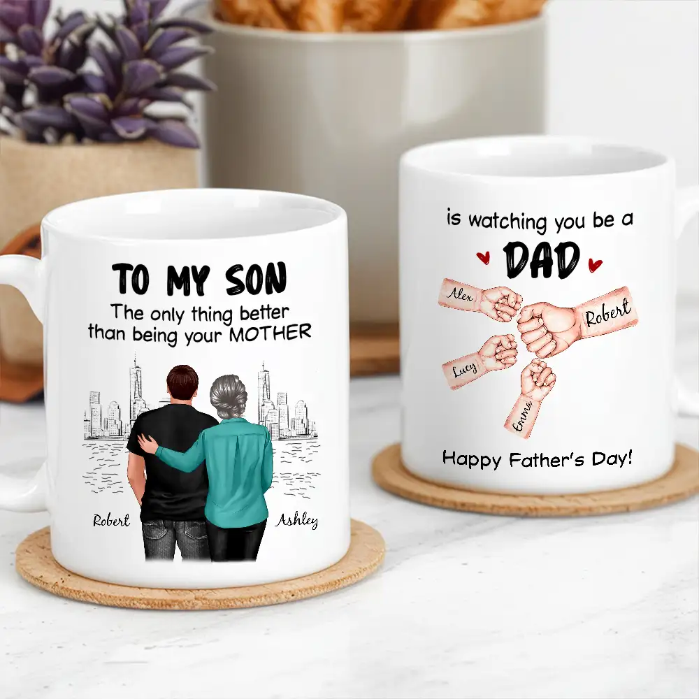 "To My Son – I Will Always Carry You in My Heart" Personalized Poster, Heartfelt Gift from Mom Dad