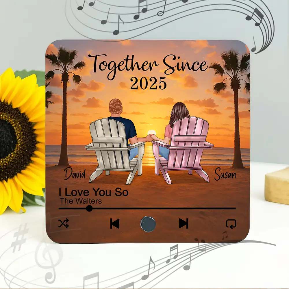 You & Me We Got This Personalized Poster – Romantic Sunset Beach Canvas for Couples - Image 6