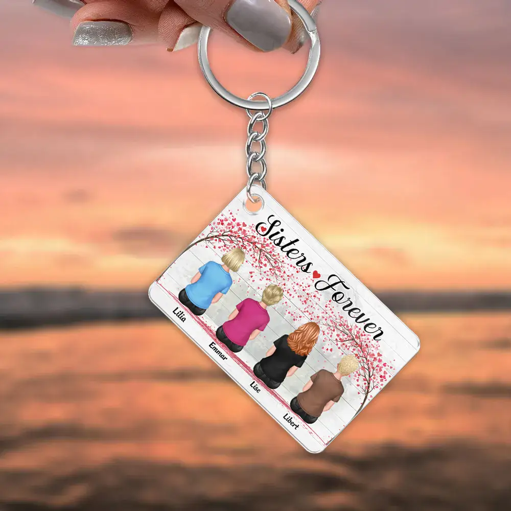 “Sisters ♥ Forever” Beach Music Magnet – Custom Names & Song, Heartfelt Gift for Sisters - Image 5