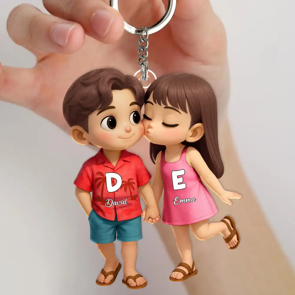 Cute Couple Holding Hands Acrylic Car Hanger, Sweet Love Gift for Her or Him, Personalized Romantic Decor - Image 10