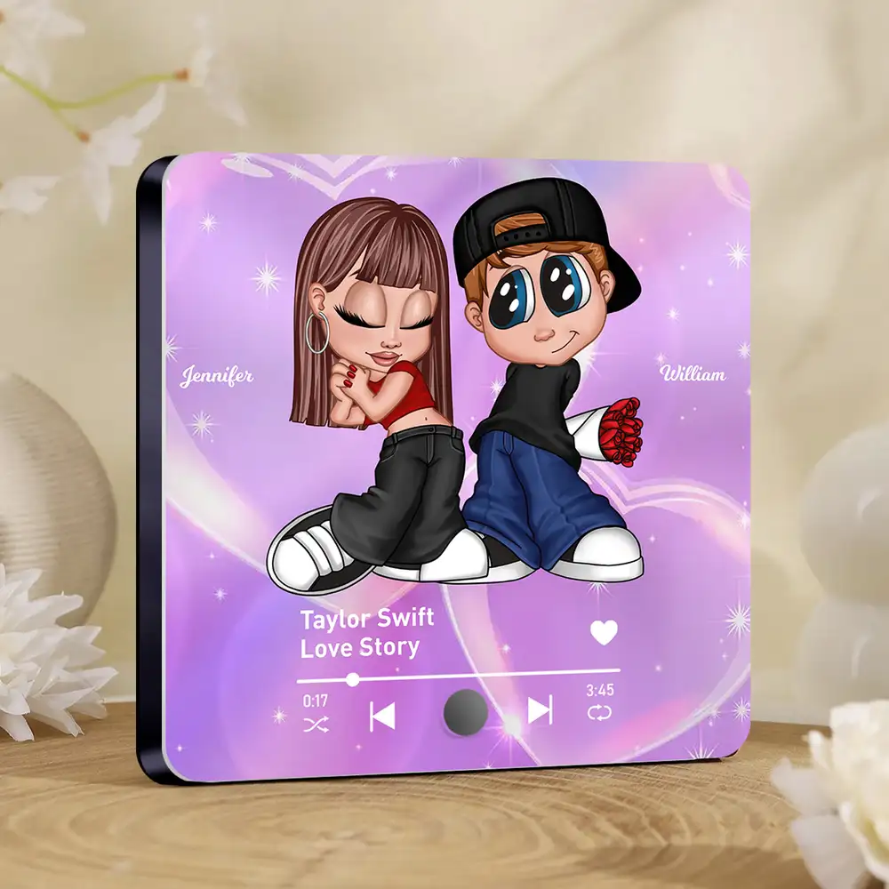 Y2K Couple Custom Music Fridge Magnet – Romantic Custom Gift for Boyfriend, Girlfriend, or Spouse - Image 2