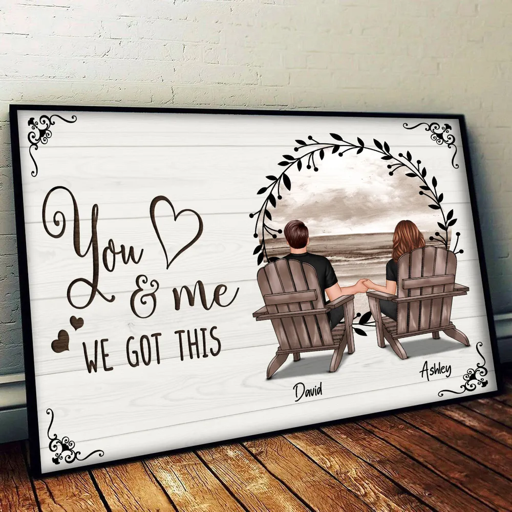 You & Me, We Got This – Customizable Couple Poster, Romantic Gift for Lovers, Personalized Wall Art - Image 9