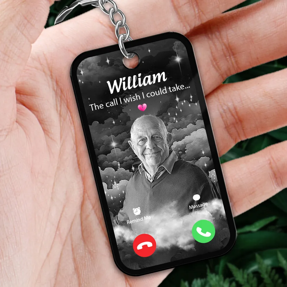 "The Call I Wish I Could Take – Personalized Car Visor Clip for Memorial, Thoughtful Gift" - Image 5