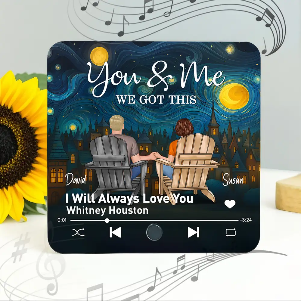 Together Since Starry Night Poster – Custom Back View Couple Art, Romantic Gift for Anniversary - Image 5