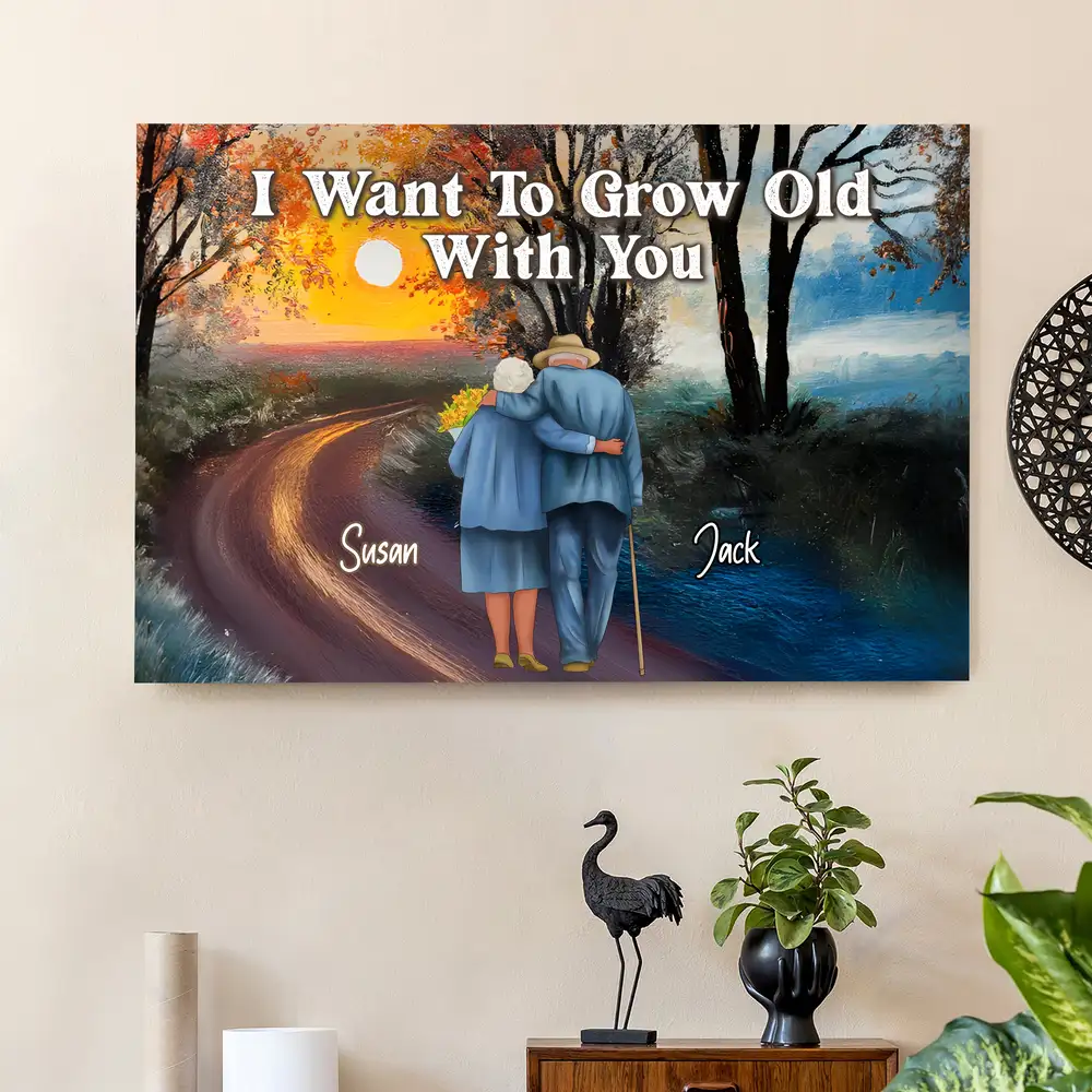 Growing Old Together Custom Acrylic Music Magnet – Personalized Couple Gift with Song, Names & Date - Image 5