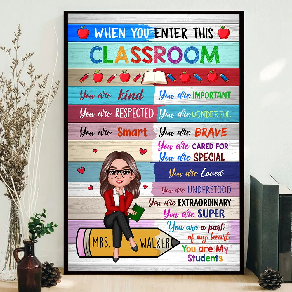 When You Enter This Classroom Poster – Colorful Back-to-School Wall Art for Teachers and Students - Image 8