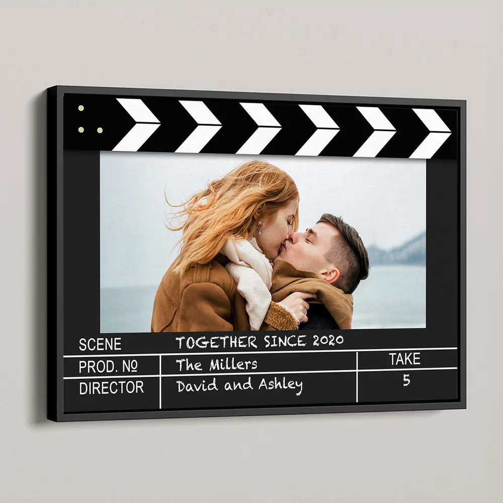 Film Scene Inspired Poster – Romantic Photo Gift for Couples with Custom Text - Image 6