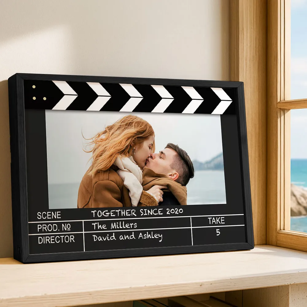 Film Scene Inspired Poster – Romantic Photo Gift for Couples with Custom Text - Image 7