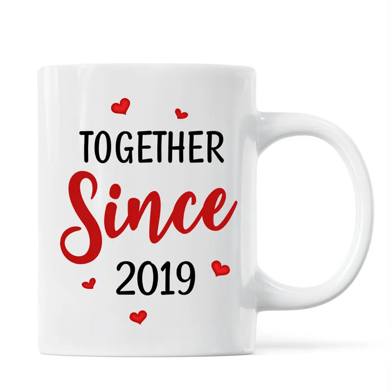 “I Met You I Love You” Fingerprint Heart White Ceramic Mug – Romantic Custom Gift - Image 7