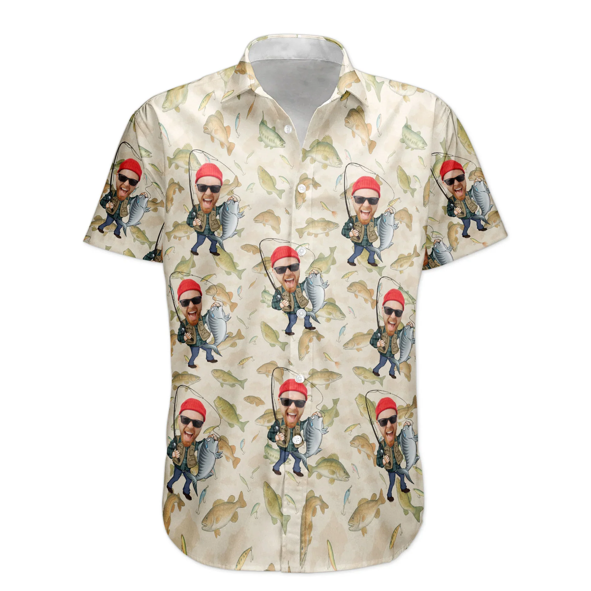 Personalized Fishing-Themed Hawaiian Shirt – Cool Gift for Dad or Husband - Image 7