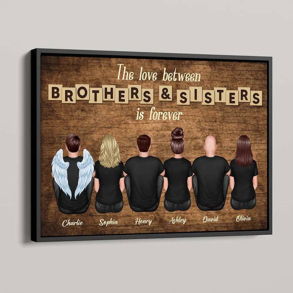 “The Love Between Brothers & Sisters Is Forever” Personalized Playing Cards – Family Game Night Gift - Image 5