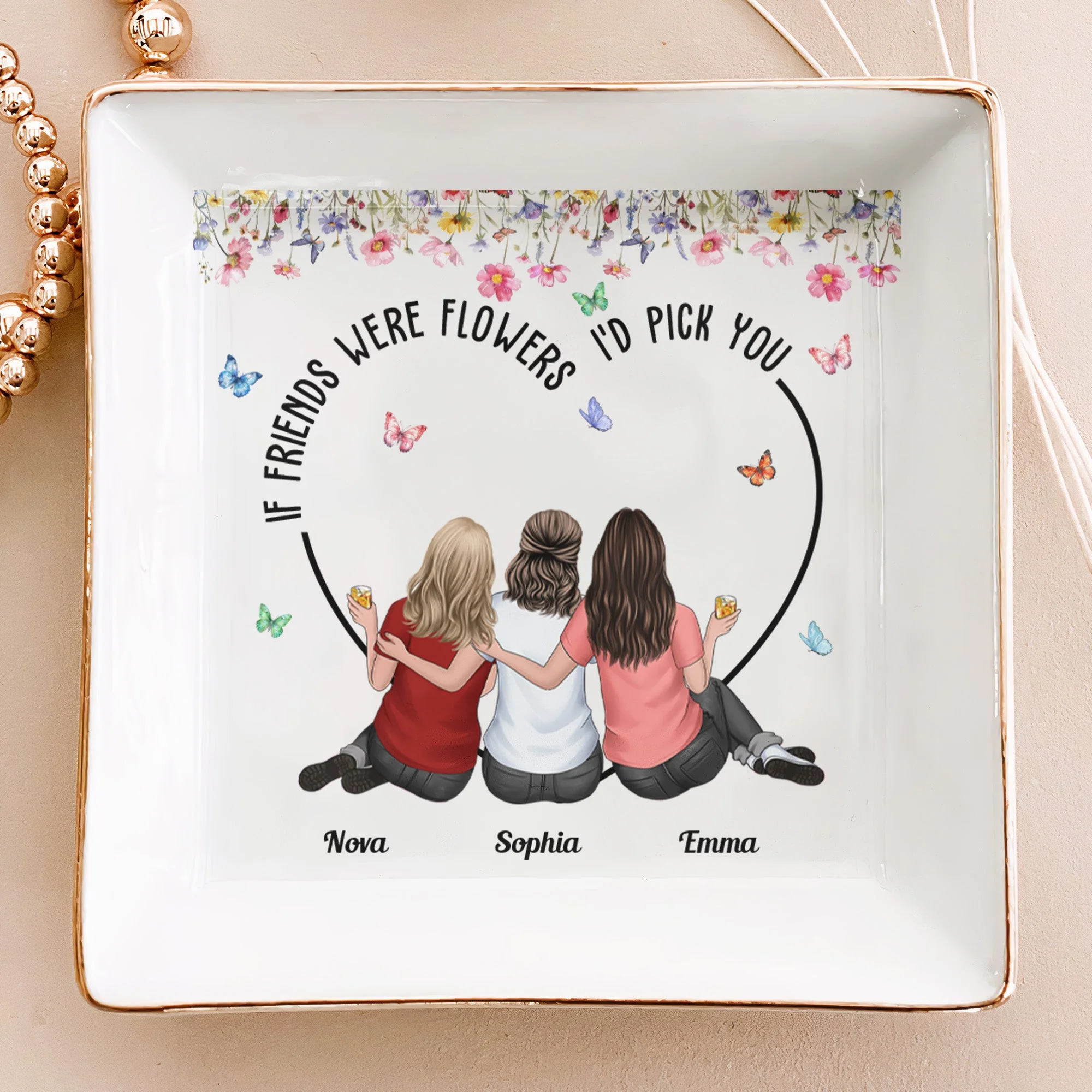 Personalized Jewelry Dish Gift for Sister or Best Friend - Image 3