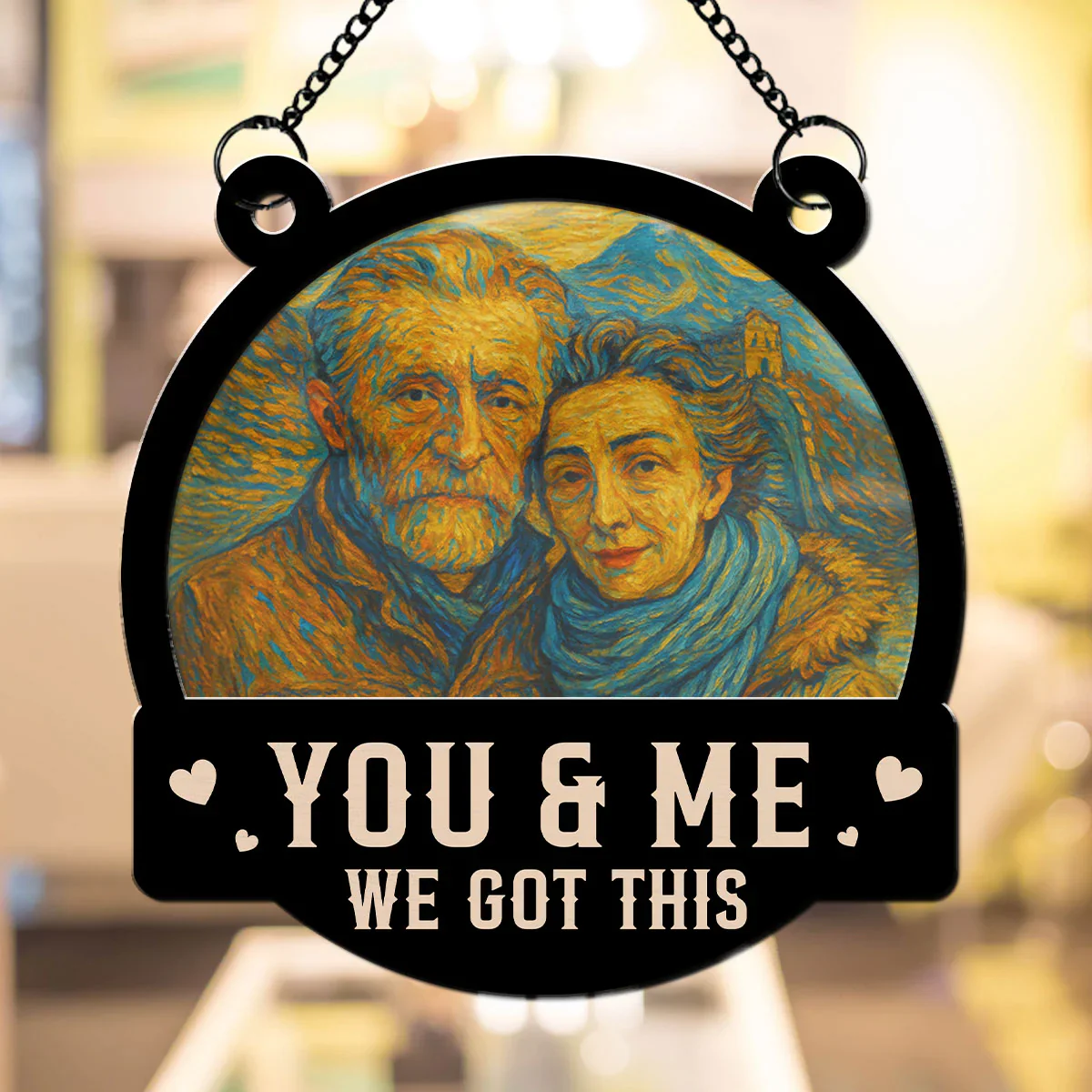 Personalized Romantic Ornament – Custom Oil Painting Gift - Image 3
