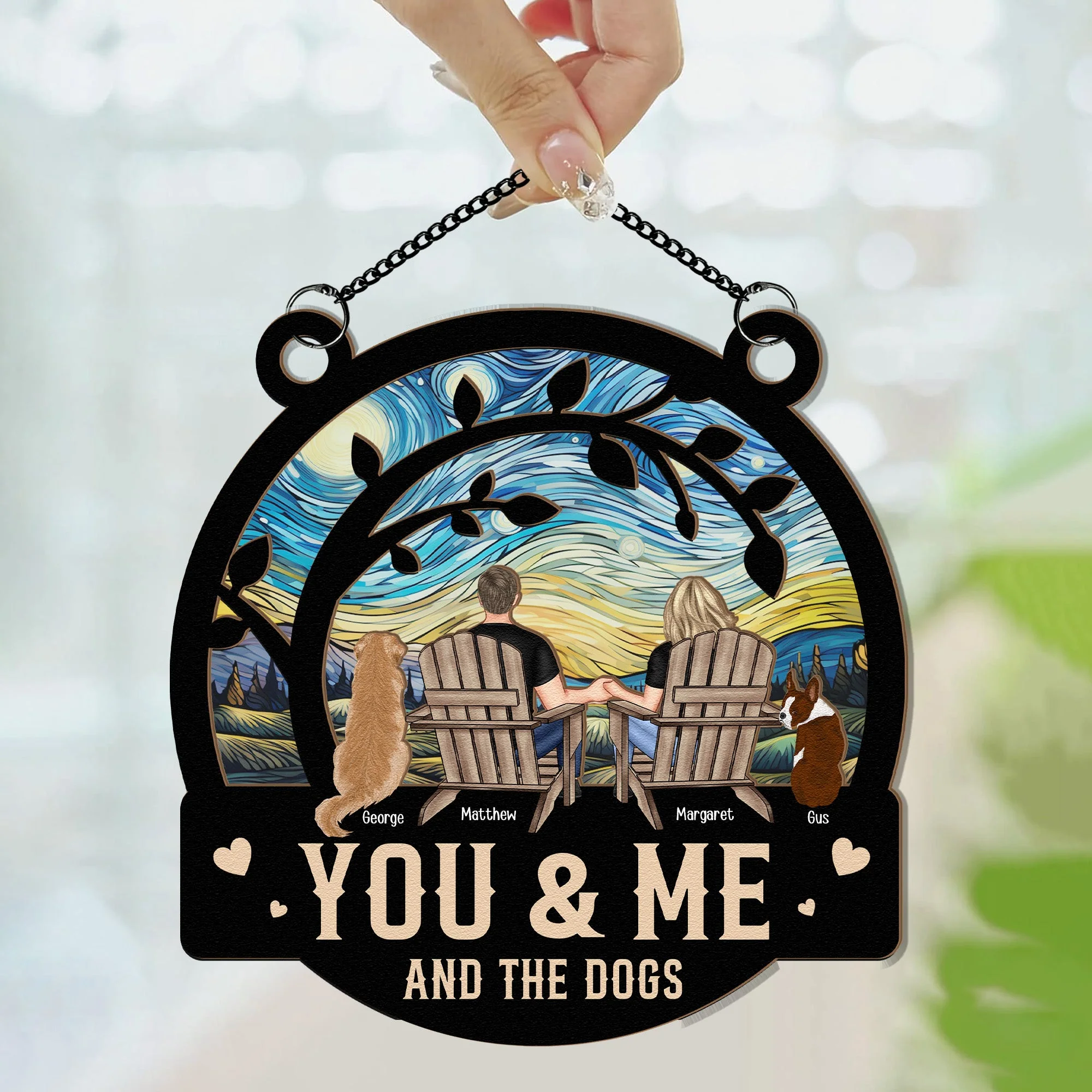 Custom Personalized Suncatcher Ornament with Unique Design - Image 3
