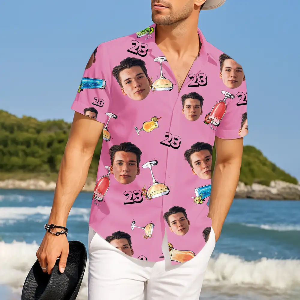 Hawaiian Shirt with Fun and Personalized Birthday Design – The Perfect Gift for Your Loved One - Image 3