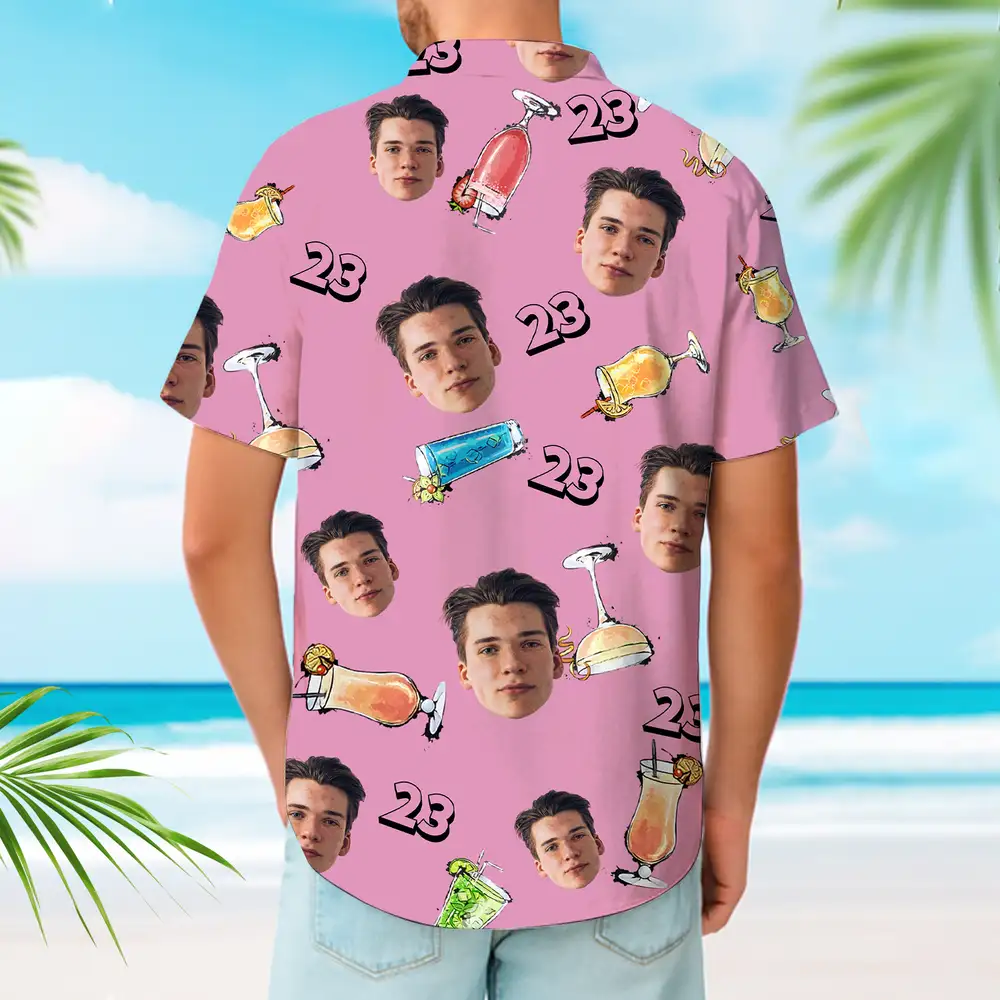 Hawaiian Shirt with Fun and Personalized Birthday Design – The Perfect Gift for Your Loved One - Image 4