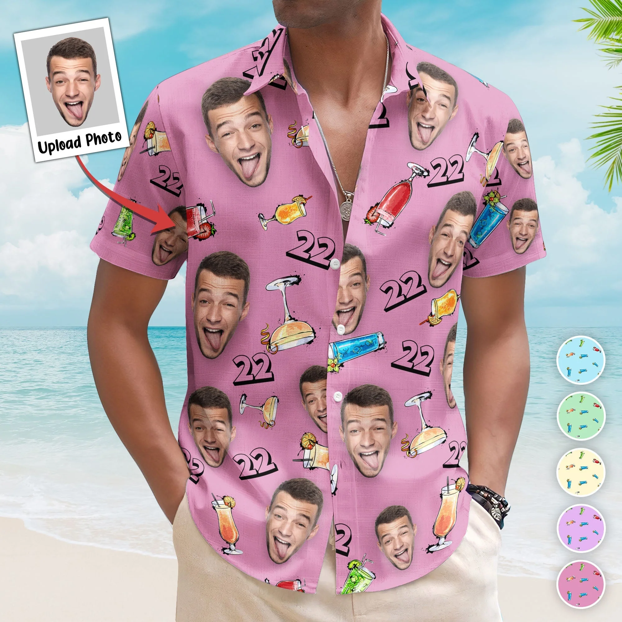 Hawaiian Shirt with Fun and Personalized Birthday Design – The Perfect Gift for Your Loved One - Image 5