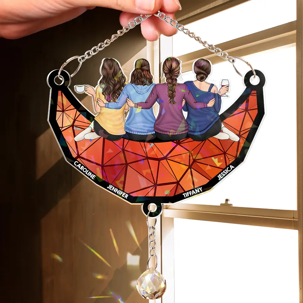 Infinity Heart Sun Catcher With Crystal Prism – Gift For Friends, Soul Sisters, Women, Funny Personalized Ornament - Image 4