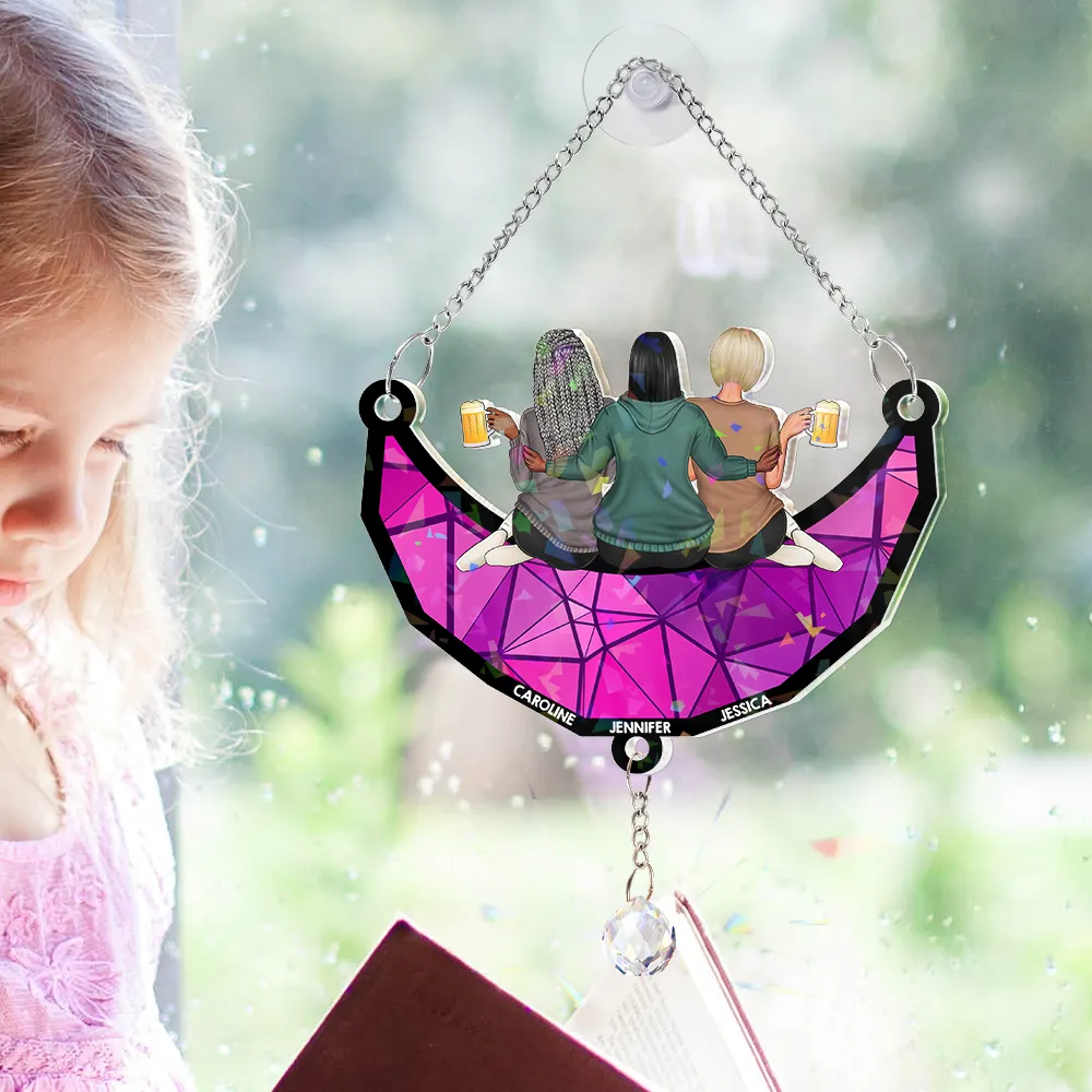 Infinity Heart Sun Catcher With Crystal Prism – Gift For Friends, Soul Sisters, Women, Funny Personalized Ornament - Image 8