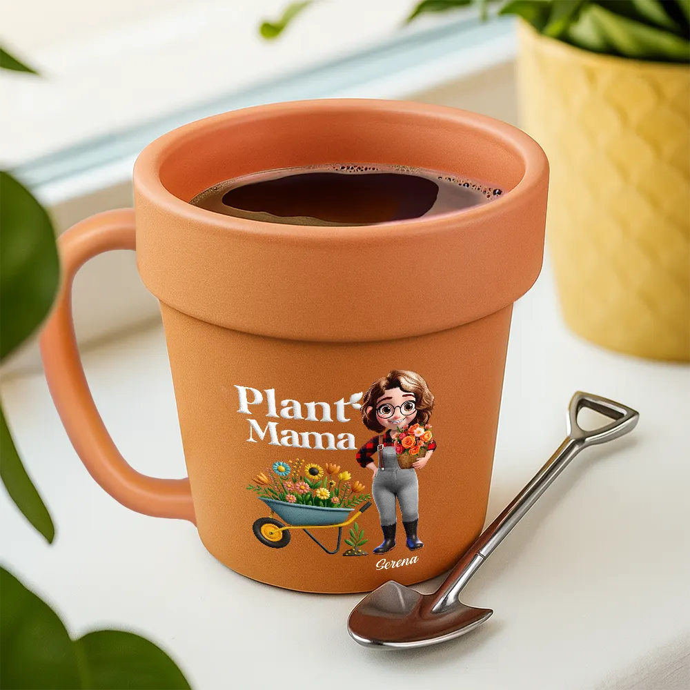Plant Lady Personalized Plant Pot Mug – Funny Gift for Gardening Lovers, Plant Enthusiasts, and Her - Image 6