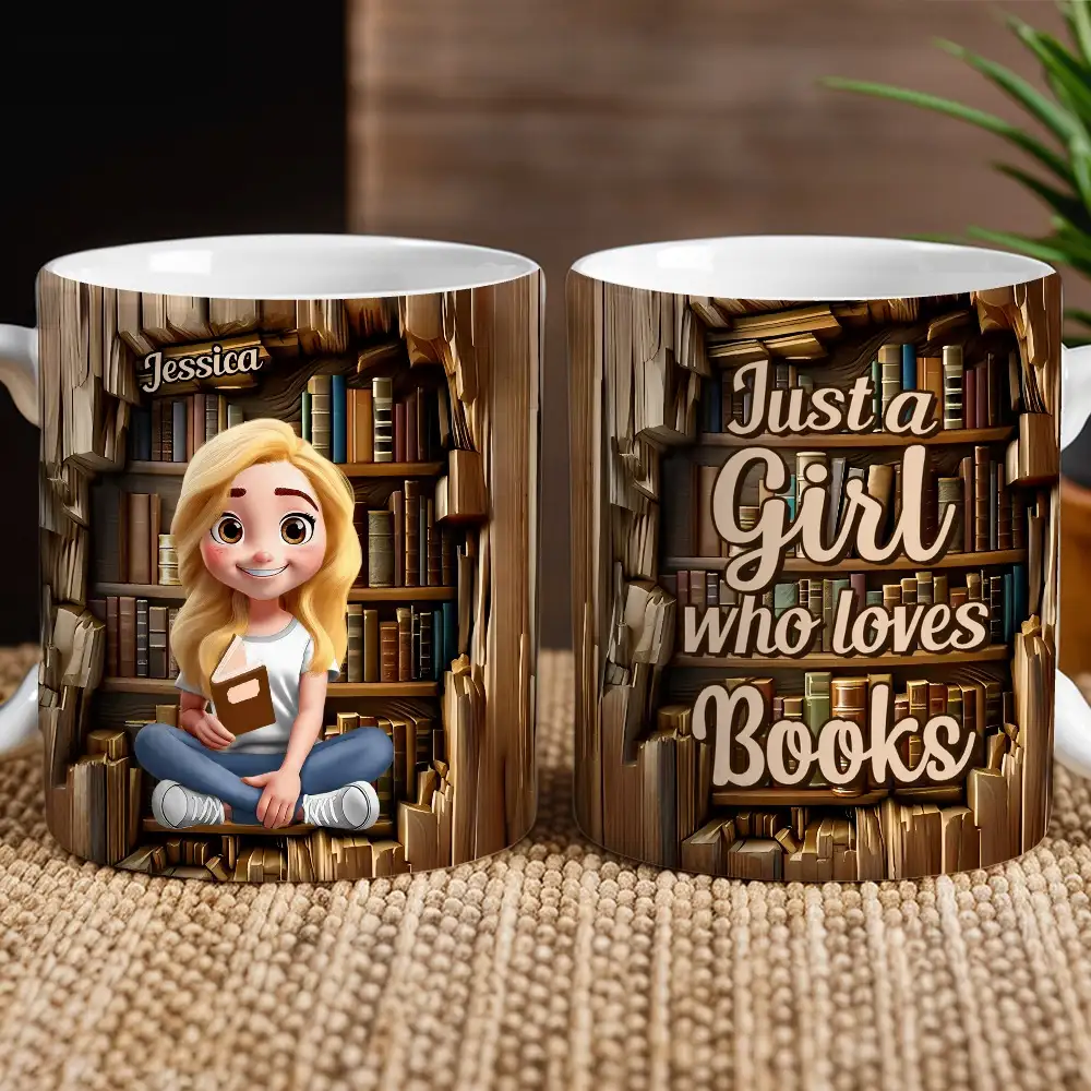 Bookish Bliss – Just a Girl Who Loves Books Reader’s Mug