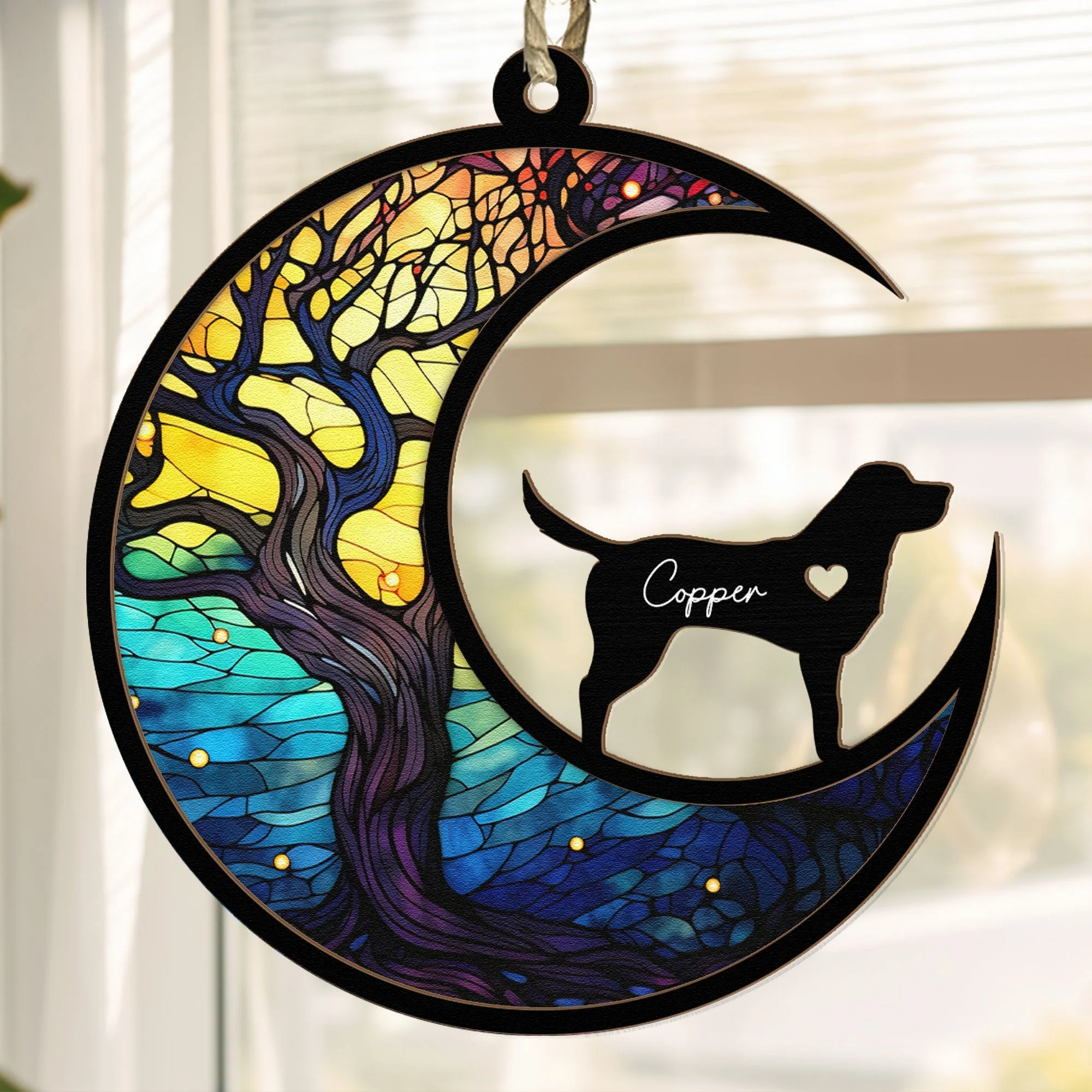 Custom Pet Ornament – Layered Wood & Acrylic Tribute for Dog Lovers - Image 2