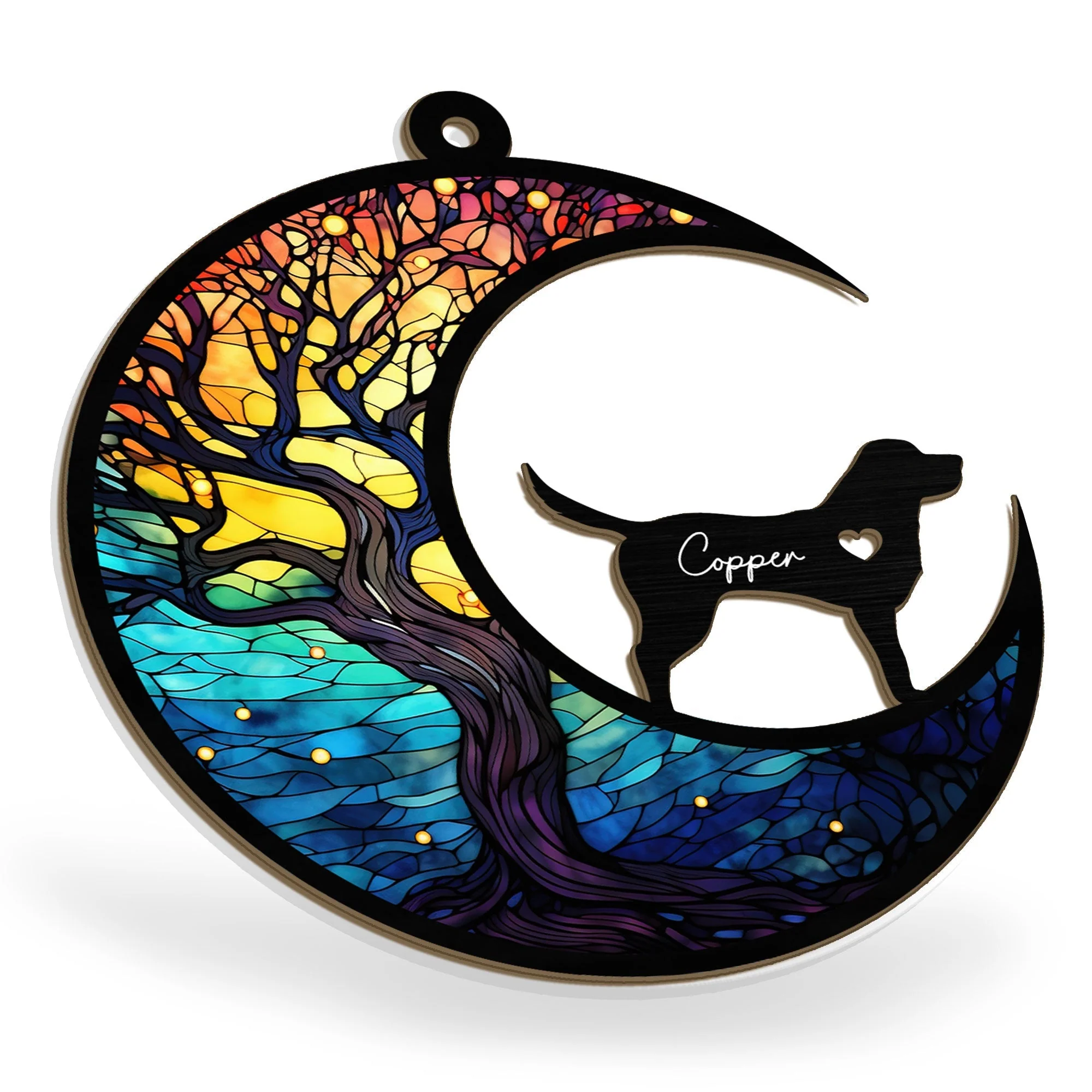 Custom Pet Ornament – Layered Wood & Acrylic Tribute for Dog Lovers - Image 4