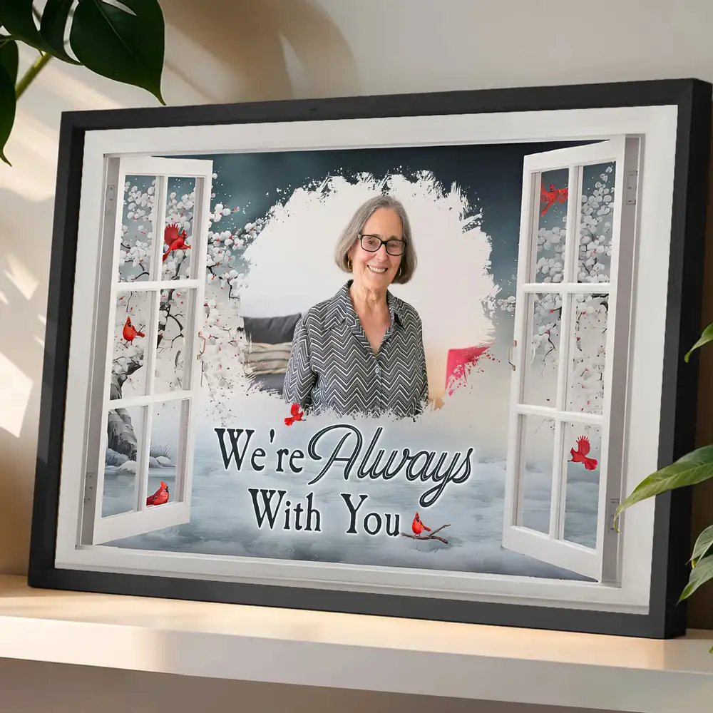 Personalized Memorial Poster or Canvas - Always With You Design - Image 2