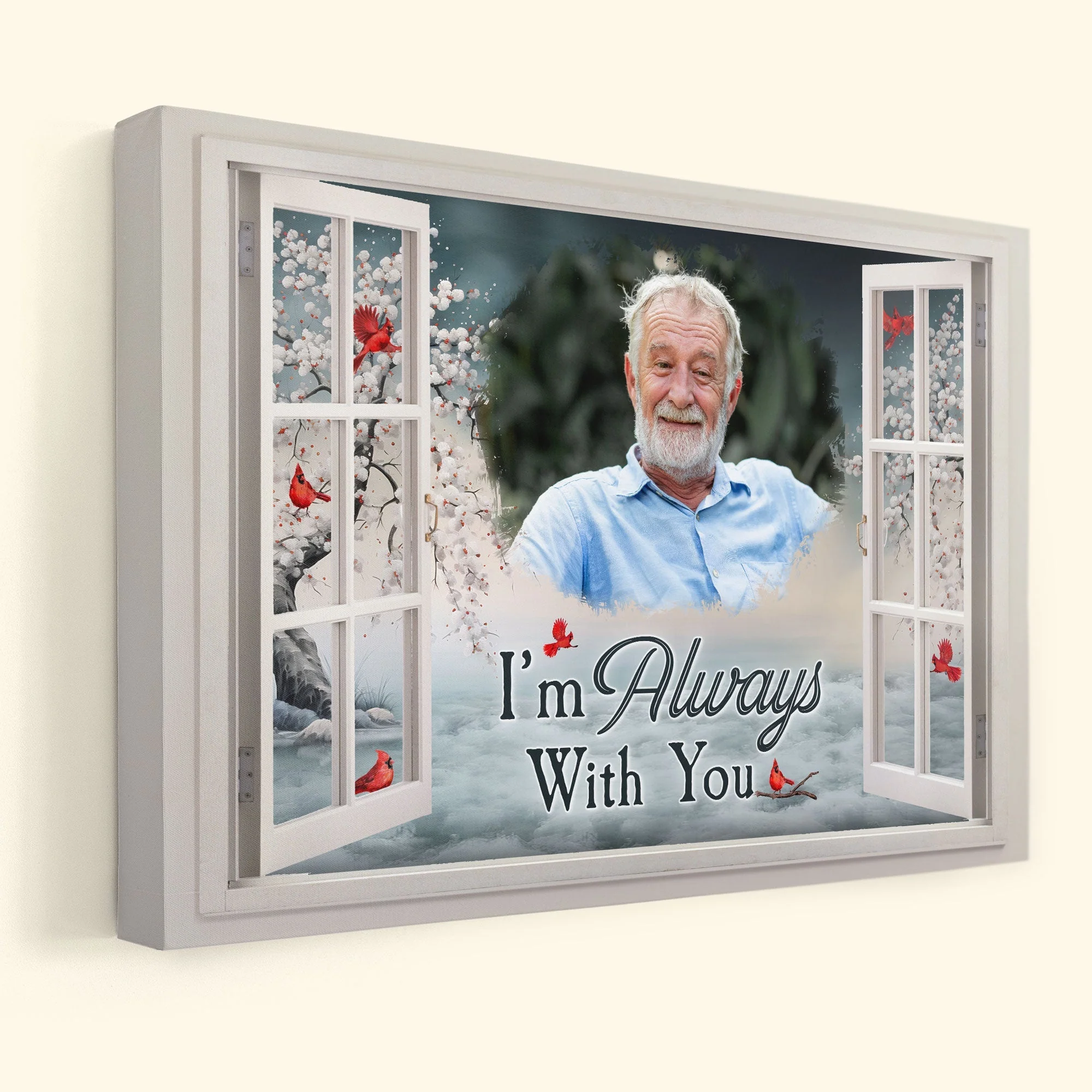 Personalized Memorial Poster or Canvas - Always With You Design - Image 6