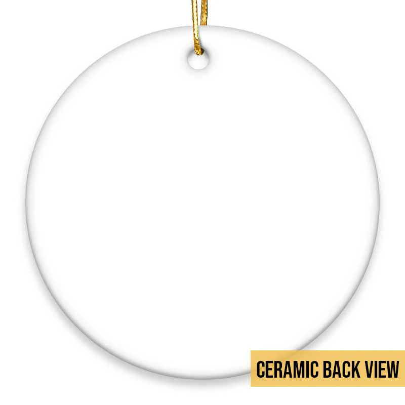 Custom Ceramic Ornament for Lovers - Christmas Keepsake Gift - Image 4