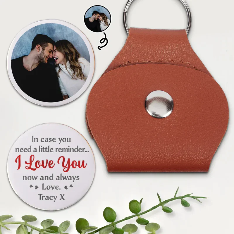 Custom Pocket Hug Keychain with Photo and Personal Message - Image 3
